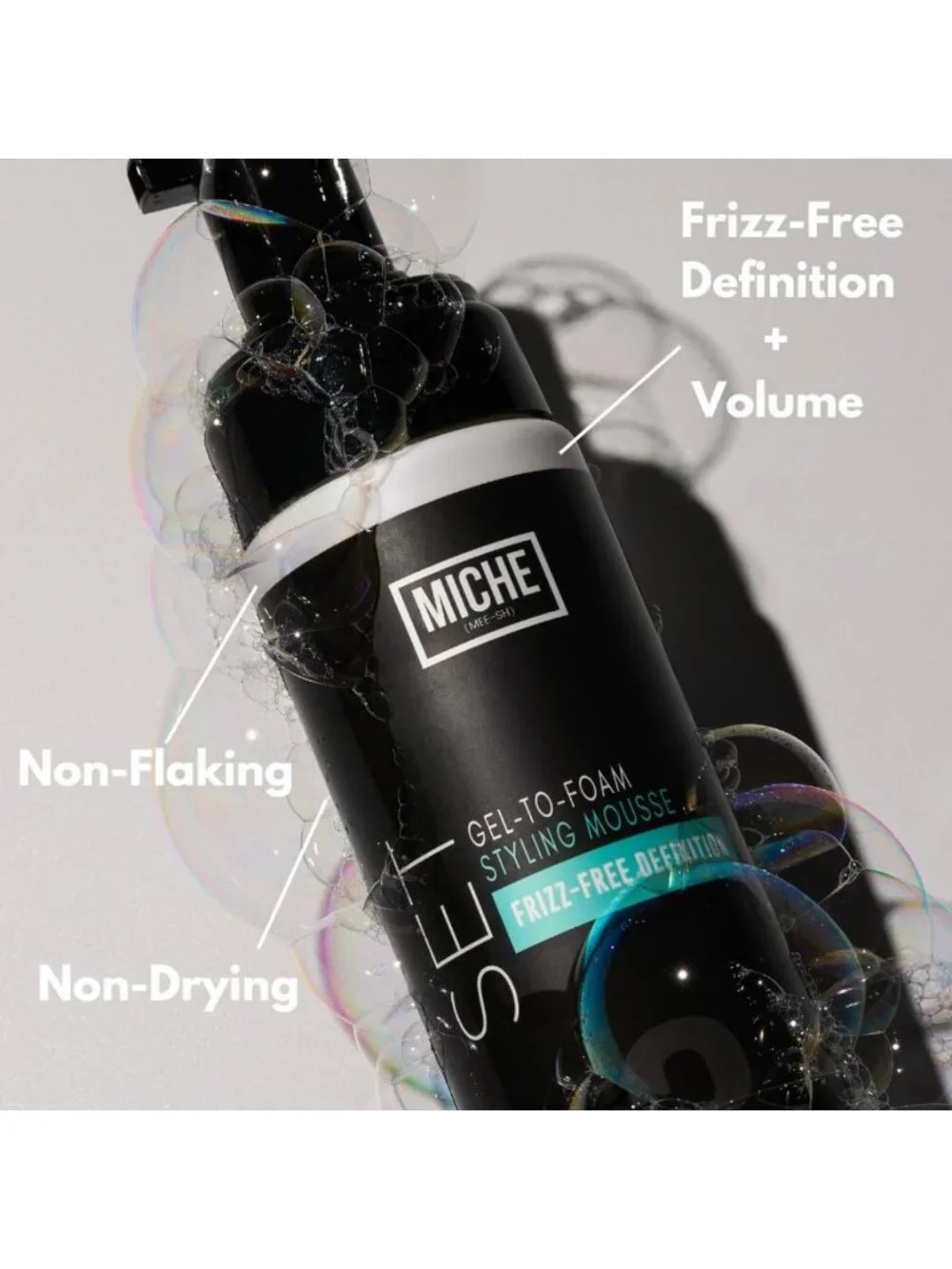 Lightweight Gel to Foam Mousse - Long-Lasting Hold, Frizz Control, All Hair